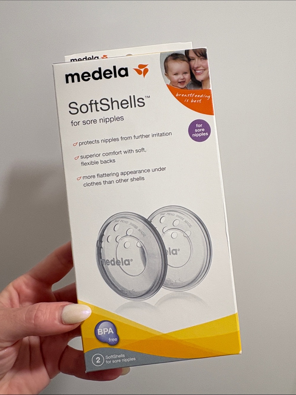 Medela Clear SoftShells Protective Silicone Shells
